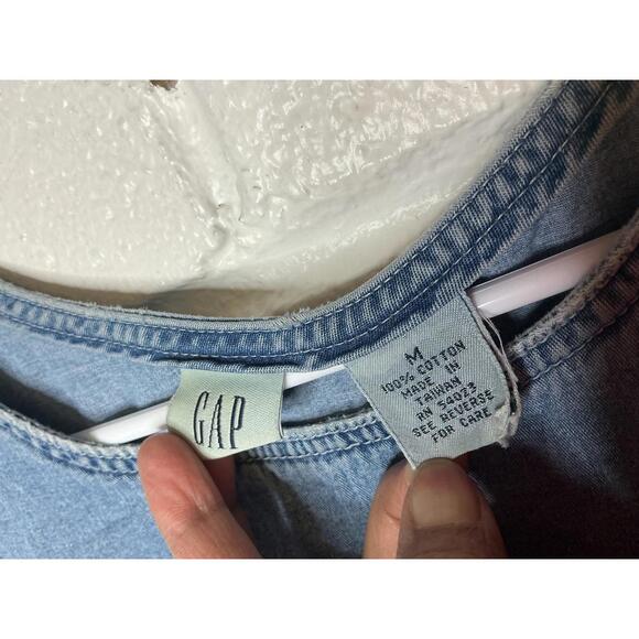 < Vintage GAP Denim Overall Dress Size Medium > - Picture 2 of 3